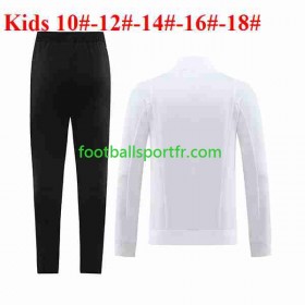 Italie Enfant Ensemble Sweat d'entrainement Blanc 2023-2024